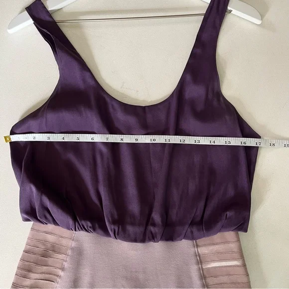 Alice and Olivia Nicky Blouson Leather Panel Dress - Picture 3 of 11